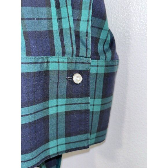 Talbots Plus Non-Iron Blackwatch Top 22W - Picture 5 of 7